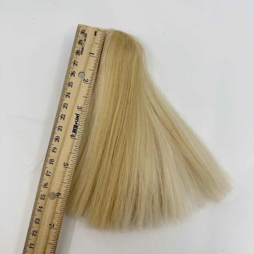 BARBIE DOLL HEAD ONLY FOR REPLACEMENT OR OOAK 1990S LONG HAIR BLONDE BANGS‎